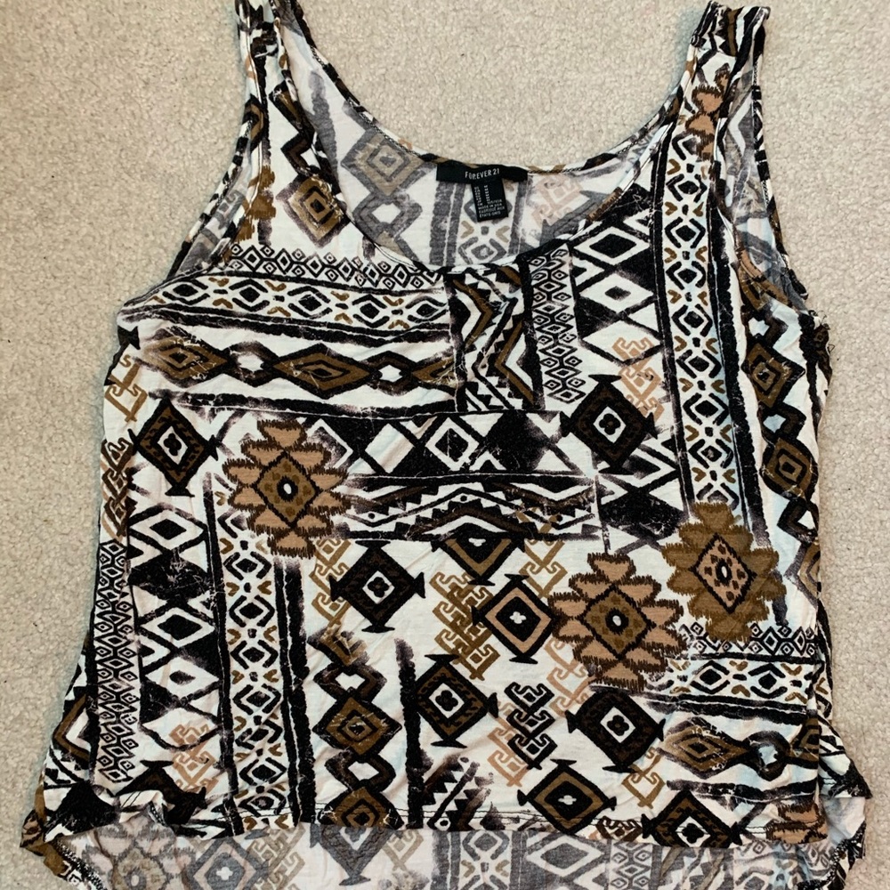Lightweight Tribal Print Tank Top